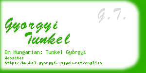 gyorgyi tunkel business card